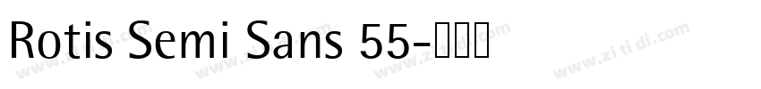 Rotis Semi Sans 55字体转换